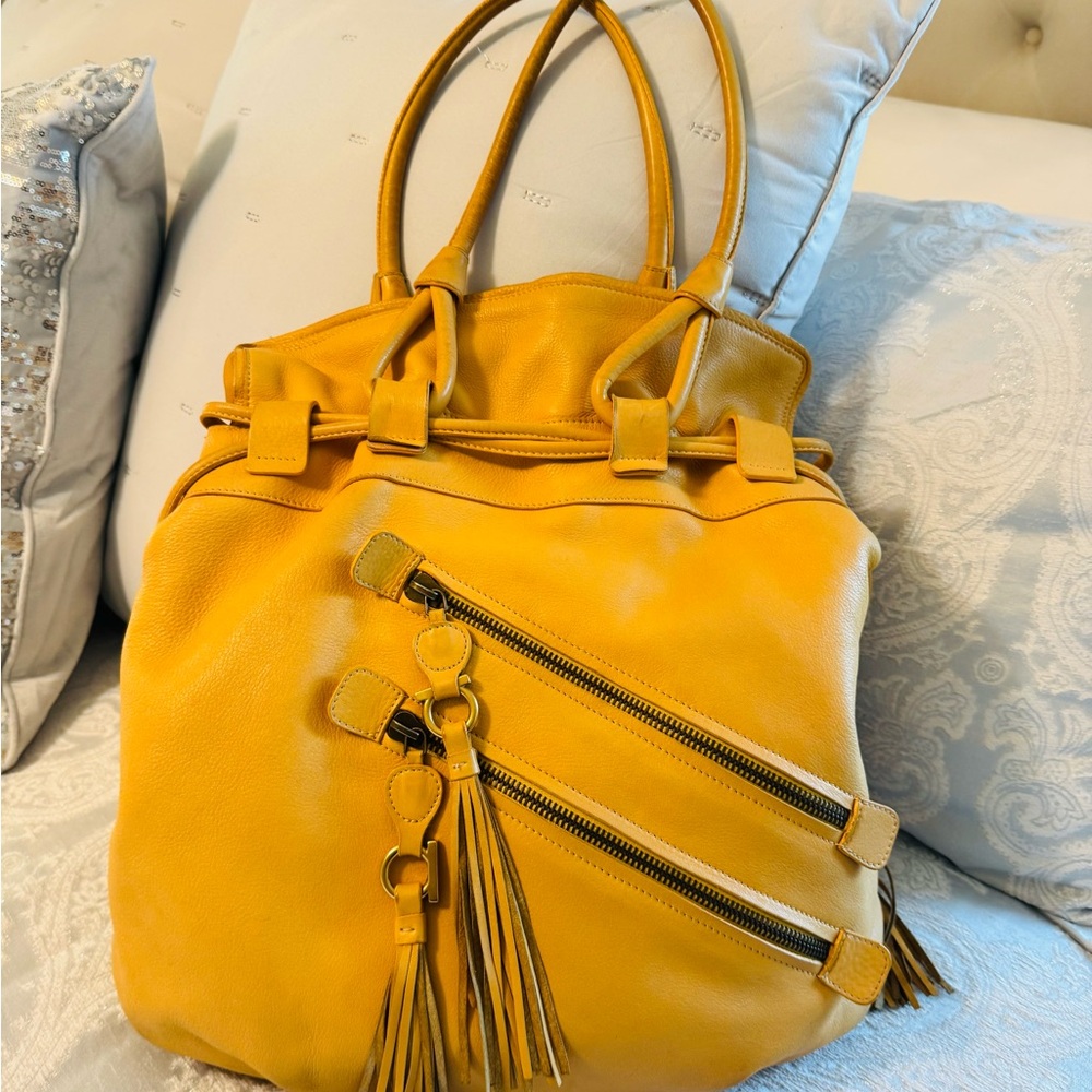 Salvatore Ferragamo Yellow Shoulder Bag